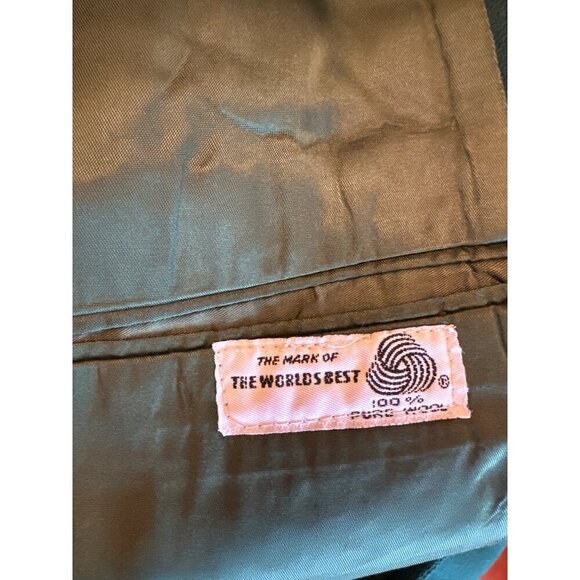 Green Wool Mens Blazer By Stanley Blacker For Lion - Picture 5 of 5